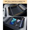 image4PCS Center Console Organizer Tray For Tesla Cybertruck 2024 Accessories Cup Holder Insert Floor Center Console Organizer Hidden Armrest Storage Box Front Under Seat Storage Box5PCS Center Console Organizer Tray