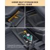 image4PCS Center Console Organizer Tray For Tesla Cybertruck 2024 Accessories Cup Holder Insert Floor Center Console Organizer Hidden Armrest Storage Box Front Under Seat Storage Box6PCS Center Console Organizer Tray