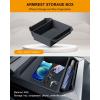 image4PCS Center Console Organizer Tray For Tesla Cybertruck 2024 Accessories Cup Holder Insert Floor Center Console Organizer Hidden Armrest Storage Box Front Under Seat Storage Box4PCS Center Console Organizer