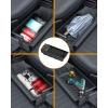 image4PCS Center Console Organizer Tray For Tesla Cybertruck 2024 Accessories Cup Holder Insert Floor Center Console Organizer Hidden Armrest Storage Box Front Under Seat Storage Box2PCS Front Under Seat Storage Box
