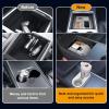 image5PCS Center Console Organizer Tray for Tesla Model Y 20242020Not Fit 2024 2025 Model Y Juniper Interior Accessories with Armrest Storage Tray Hidden Storage Box Cup Holder Center Console MatWhite