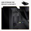 image5PCS Center Console Organizer Tray for Tesla Model Y 20242020Not Fit 2024 2025 Model Y Juniper Interior Accessories with Armrest Storage Tray Hidden Storage Box Cup Holder Center Console MatBlack