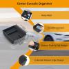 image5PCS Center Console Organizer Tray for Tesla Model Y 20242020Not Fit 2024 2025 Model Y Juniper Interior Accessories with Armrest Storage Tray Hidden Storage Box Cup Holder Center Console MatDull Black