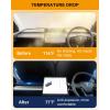 imageWindshield Sunshade for Tesla Model Y Model 3 2024 20232016 BANKKY Foldable Front Window Sun Shade Cover with Storage Bag Heat Protection Visor Interior Car Accessories for Summer Blocks UV RaysBlack 02