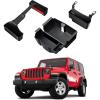 image3PCS Center Console Organizer for 2025 2024 20232018 Jeep Wrangler JL JLU 4XE and Gladiator JT Accessories Gear Shift Storage Tray Hanging Storage Box Not for JKJKU3PCS20182025