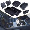 imageCenter Console Organizer Tray for Tesla Model Y 20242020 7PCS Car Accessories with Armrest Storage Tray Hidden Storage Box Cup Holder Insert Under Seat Storage Box Wireless Charger Mat