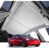 imageWindshield Sunshade for Tesla Model Y Model 3 2024 20232016 BANKKY Foldable Front Window Sun Shade Cover with Storage Bag Heat Protection Visor Interior Car Accessories for Summer Blocks UV RaysGrey