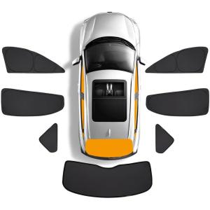 imageSunshade Side Windows for Tesla Model Y BANKKY 7PCS Rear Windshield Sun Shades Cover Kit for Model Y 20242020 Sun Visor Sunproof UV Rays Privacy Protection Car Interior Accessories Black